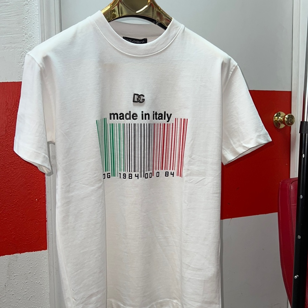 Dolce & Gabbana Barcode Print short sleeve T shirt size small